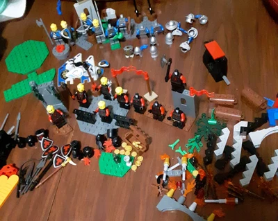 BIG Lot of LEGO Castle minifigures parts Dragon Princess Animals Knights weapons - Image 1 of 4