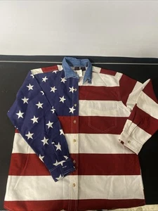 New VINTAGE America Shirt Womens Size Small Quizz Again & Co. - Picture 1 of 7