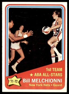 1972-73 Topps Bill Melchionni AS New York Nets #253 NM - Image 1 of 2