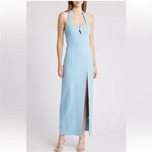 Elliatt blaues Turning Neckholder Kleid Dress Medium - Bild 1 von 10