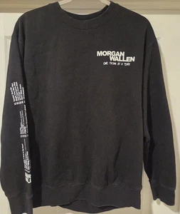 Morgan Wallen One Thing at a Time Concert Black Hoody Mens M Medium LS - Picture 1 of 5