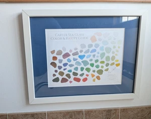 Signed Print Carter Sea Glass Color Rarity Scale Jewler Meg Carter - Picture 1 of 10