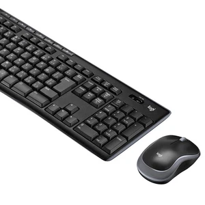 Logitech Keyboard Set Wireless MK270B Black Splashproof Windows Chrome Unifying - Picture 1 of 7