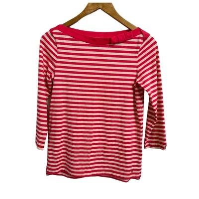 Kate Spade New York Devon Top Rayas Rosa Blanco Talla Pequeña  Foto 1 de 4