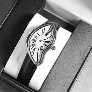 Reloj Derretimiento Crash Dalí París Francés De Colección Raro Forma Irregular Impermeable - Imagen 1 de 8