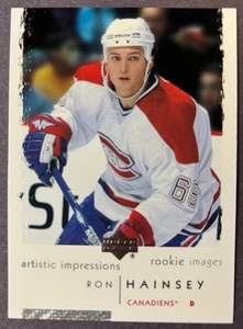 2002-03 Artistic Impressions Rookie Images #100 Ron Hainsey Montreal Canadiens - Picture 1 of 1