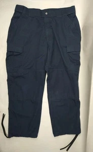 5.11 Tactical Navy Mens TDU Pant 74003 XL/short Rip Stop Drawstring - Picture 1 of 12