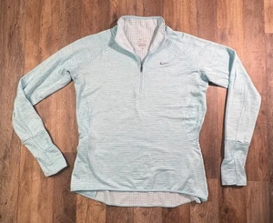 NIKE Dri Fit Element Sphere Running fori per pollice testurizzati 1/2 zip waffle Medium. - Foto 1 di 12
