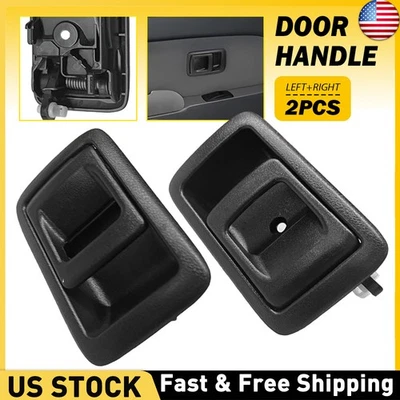 Для 2001-2004 Toyota Tacoma передняя или задняя левая + правая черная внутренняя дверная ручка 2X - Изображение 1 из 4