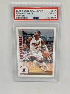2022 Panini NBA Hoops Winter Dwyane Wade PSA 10 Gem Mint. 🌟 POP 1 🌟 - Picture 1 of 4