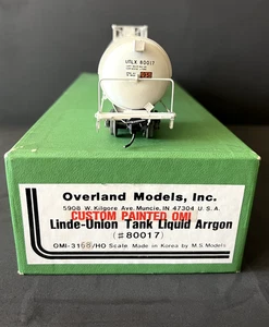 Overland Brass HO Linde-Union Tank Car #80017 OMI 3168 Custom Painted - Picture 1 of 12