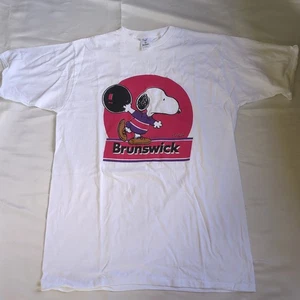 Brunswick Snoopy Charlie Brown Bowling Shirt 1958 XL Jostens - Picture 1 of 13