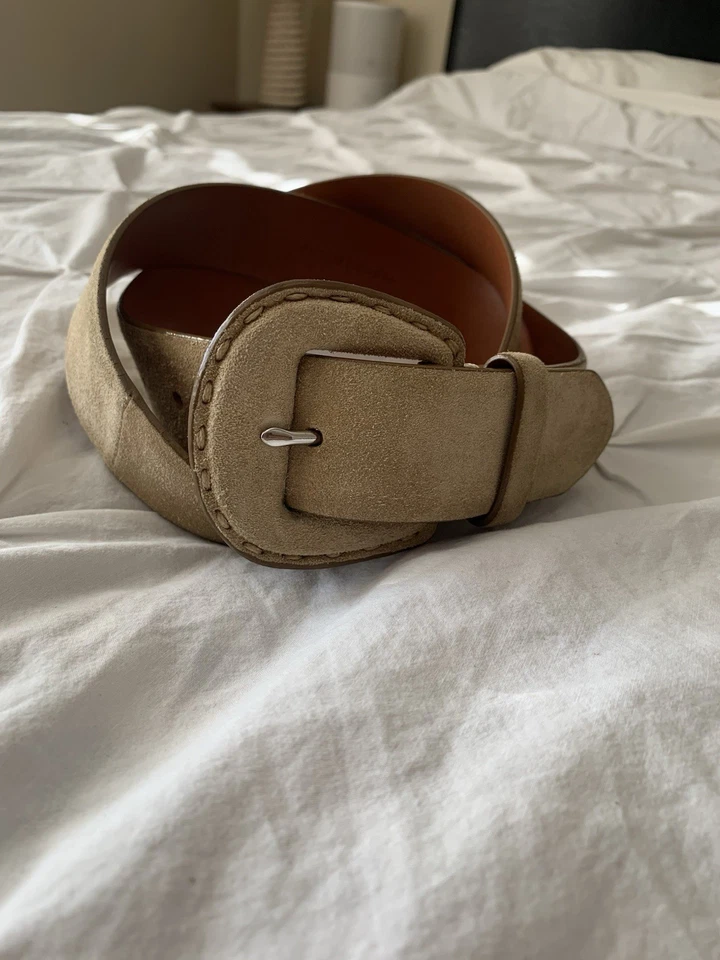 Cinturón de gamuza Ralph Lauren para mujer en marrón claro, hecho en China, talla pequeña Foto 1 de 4