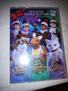 Elf Pets Holiday Triple Feature BluRay DVD Target Exclusive Reindeer Fox Bernard - Picture 1 of 2