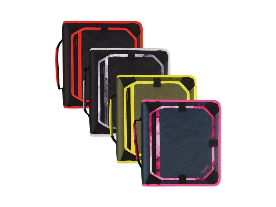 Five Star 2 Inch ZIPPER Binder Expansion Panel Durable Color Will Vary
