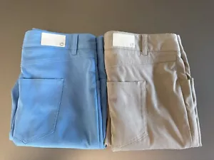 BUNDLE Peter Millar Pants Mens 42x30 5 Pocket Golf Performance Chino Twill Pant - Picture 1 of 16