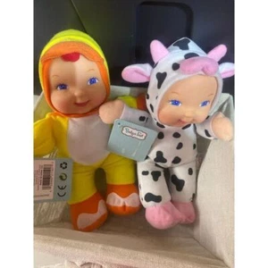 Babys First Animal Friends dolls Chicken and Cow - Picture 1 of 2