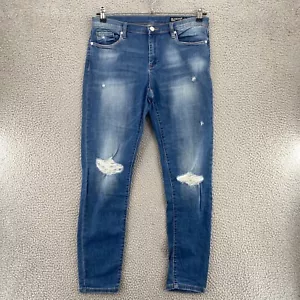 BLANKNYC Jeans Damen 30 The Reade Blau Medium Wash Denim Classic Skinny Distress - Bild 1 von 11