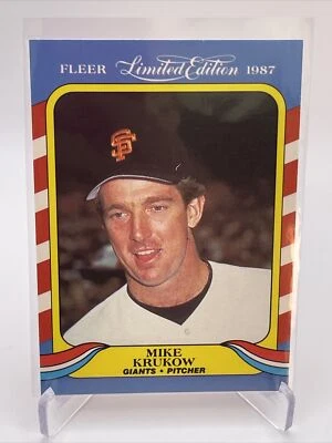 1987 Fleer Limited Edition Mike Krukow Baseball Card #24 Mint FREE SHIPPING - Image 1 of 3