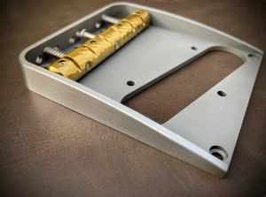 Van Dyke-Harms Telecaster Bridge w/front attachment points and Monolithic Saddle - Picture 1 of 5