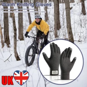 Full Finger Gloves Portable Cycling Gloves Windproof Touch Screen (Dark Grey) - Picture 1 of 9