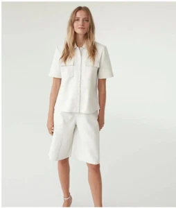 Remain Women’s Manu White Leather Shorts Size 36 (EU), 6 (US), $290 - Bild 1 von 3