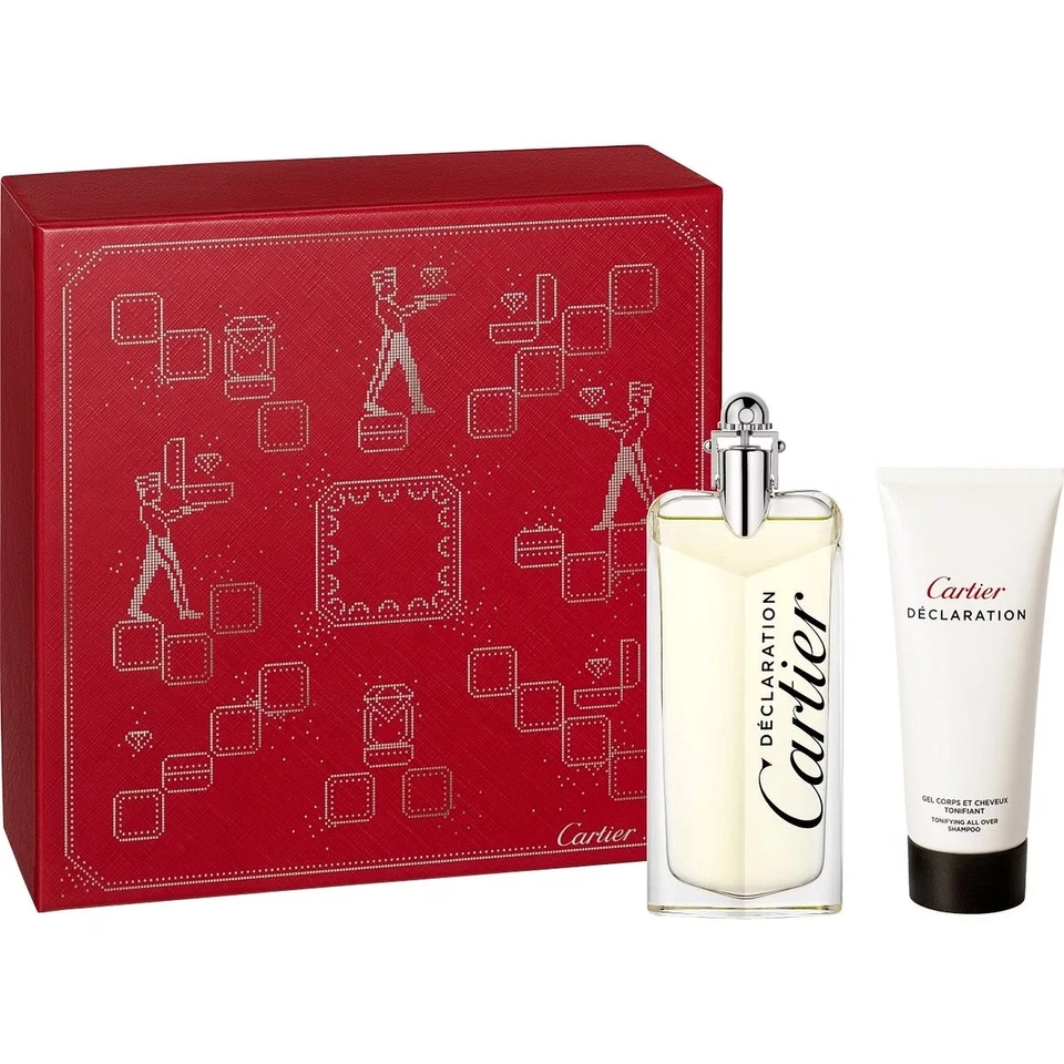 Declaration by Cartier 2pc Gift Set 3.3oz EDT Spray + 3.3oz  Shower Gel - Imagem 1 de 1