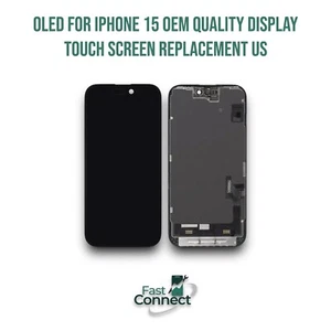 OLED For iPhone 15 Display Touch Screen Digitizer Replacement OEM Quality - Picture 1 of 4