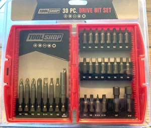 Tool Shop Drive Bit Set 30 Piece NEW SEALED - Picture 1 of 5