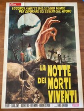 SS MANIFESTO,POSTER 4F,La notte dei morti viventi Night the Living Dead G.ROMERO