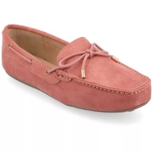 Journee Collection Women Thatch Slip On Moccasin Loafers Size US 7.5M Mauve Pink - Picture 1 of 7