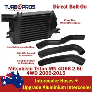 Upgrade Aluminium 60mm Intercooler For Mitsubishi Triton MN 4D56 2.5L 2009-2015 - Bild 1 von 14