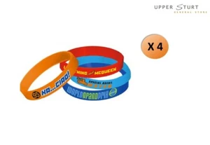 Disney Cars Rubber Bracelets Favours 4 Pack Party Supplies FAST SHIPPING - Picture 1 of 1