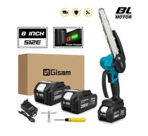 Sega Elettrica a Batteria 18V 4ah Catena da 8 Pollici Mini Motosega per Potatura - Photo 1/11