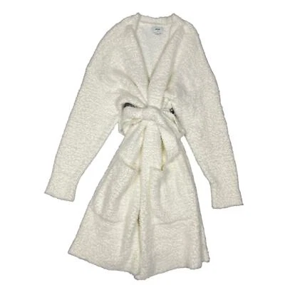 Bata corta suave blanca Aerie para mujer talla L Foto 1 de 4