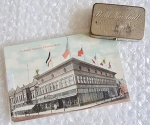 mATCH VESTA HOLDER COMPLIMENT NEUSTADT CLOTHING LA SALLE STORE POSTCARD neocurio - Picture 1 of 7