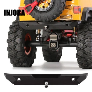 INJORA RC Heckstoßstange mit Anhängerkupplung LED-Leuchten für SCX24 - Picture 1 of 14
