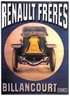 Renault Freres, 30x40 Rolled Canvas Home Decor Wall Print
