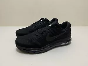 Nike Air Max 2017 Mens Shoes US 13 UK 12 New Walk Running Sneakers Triple Black - Picture 1 of 24