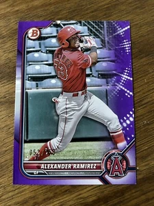 2022 Bowman Alexander Ramirez 52/250 Purple Parallel - Bild 1 von 3