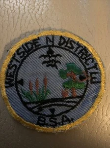 WESTSIDE DISTRICT NEW ORLEANS VINTAGE RARE PATCH BOY SCOUT Used Scouts - Picture 1 of 2