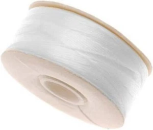 Nymo Nylon Beading Thread, 1 Bobbin, Size OO White, 140 Yards (420 feet) - Picture 1 of 1