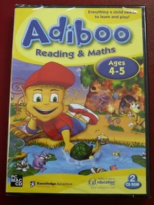 Video Game PC Adiboo Reading & Maths Ages 4-5 MAC NEW SEALED - Picture 1 of 2