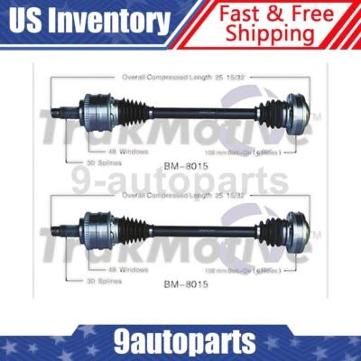 Para BMW 840Ci 1994 1995 1996 1997 eje trasero izquierdo y derecho CV eje junta CV Foto 1 de 2