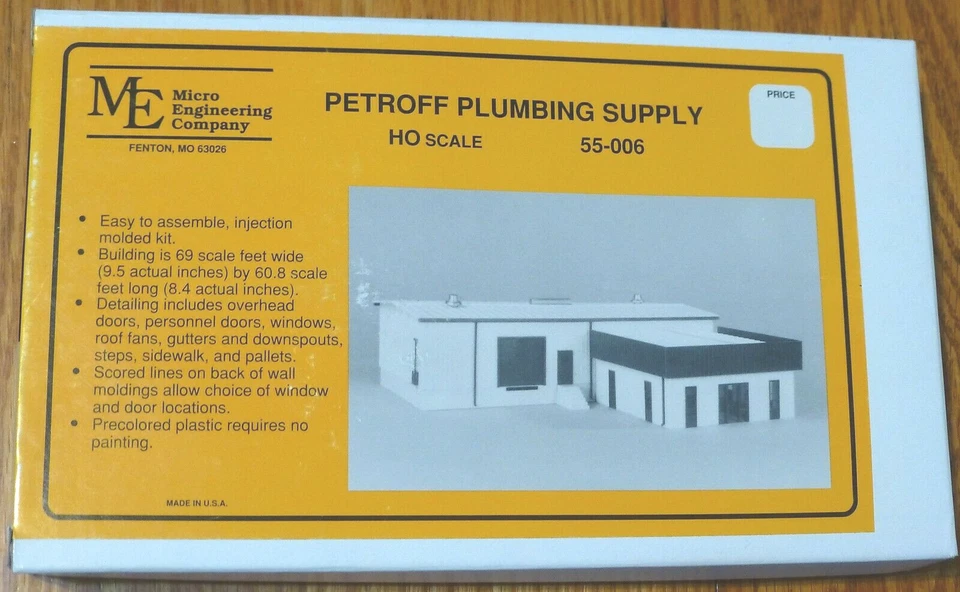 Micro Engineering Company HO #55-006 Petroff Plumbing Supply -- (Building Kit) - Image 1 of 1