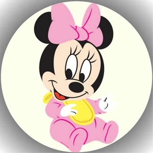 Colocador de tartas cumpleaños fiesta imagen de tartas fondant - oblea Minnie Mouse P7 - Imagen 1 de 1
