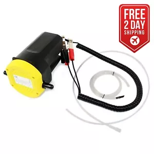 12V Motor Oil Diesel Extractor Scavenge Suction Transfer Change Pump,Tubes Truck - Foto 1 di 5