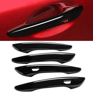 Gloss Black Door Handle Cover Fit For Mazda 3 CX-30 CX-50 - Picture 1 of 4