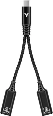 VIVOSUN USB-C Splitter w/1 Male to 2 Female,2-in-1 Type C Splitter,Daisy-Chain - Image 1 of 4