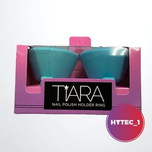 Portabotellas de esmalte de uñas lavable anillo portátil silicona - Imagen 1 de 4